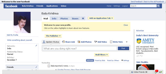 Facebook New Profile Face