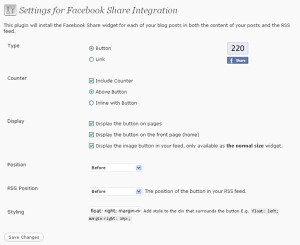 Facebook Share Count WordPress Plugin