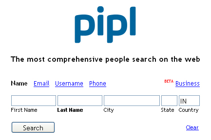 Search People With Pipl Social Search Engine