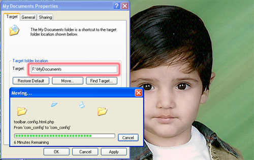 How to Chane My Document & Desktop Folder Default Path in Windows XP